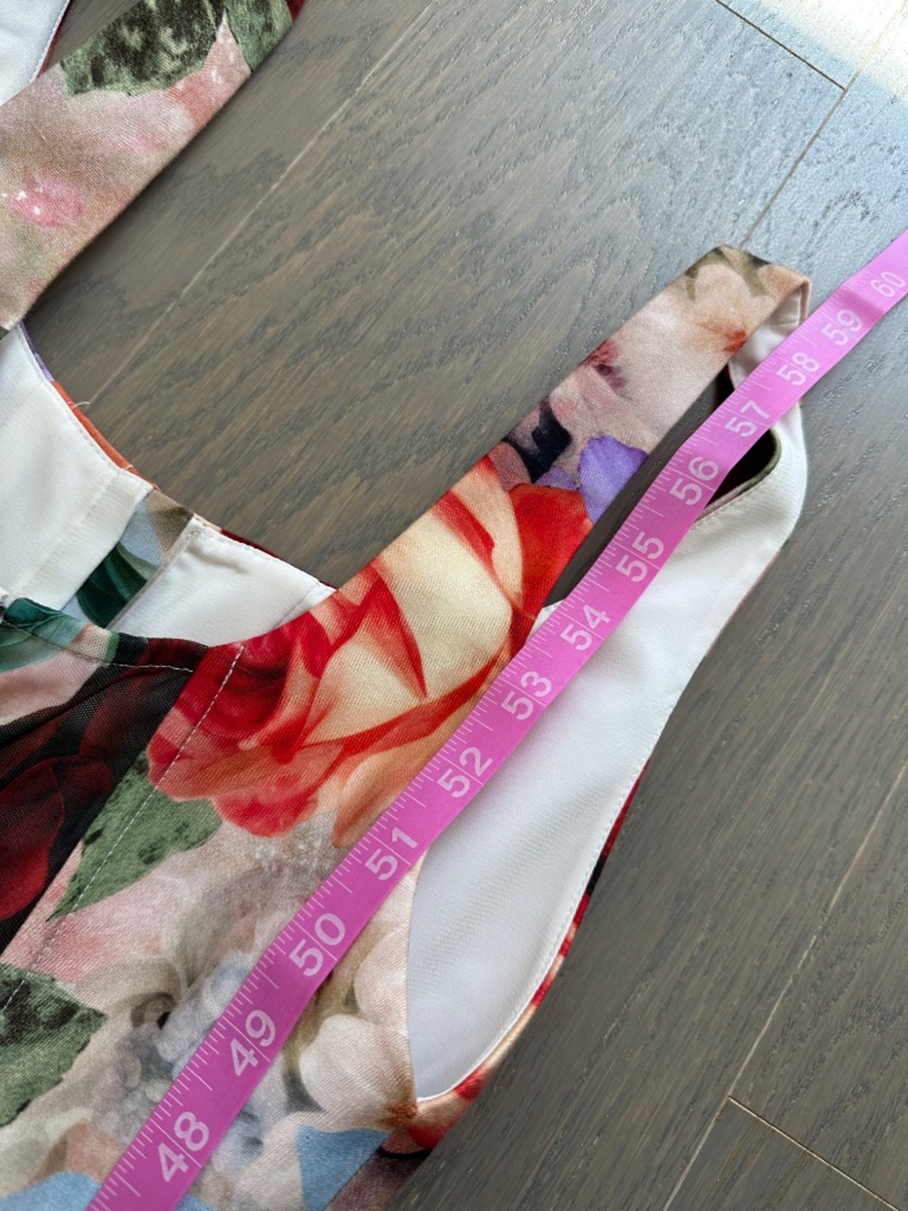 Alice + Olivia Diana Gown Maxi Dress Storm Floral Large Drop Waist - Size 2 XS - Picture 10 of 11
